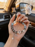 Clear Quartz & Aquamarine Calm & Clarity Bracelet - 图片 2