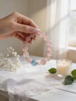 Rose Quartz & Aquamarine Love & Calm Bracelet - 图片 3
