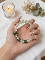 Prehnite & Green Agate Bracelet DH182 - 图片 4