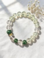 Prehnite & Green Agate Bracelet DH182 - 图片 2