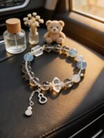 Clear Quartz & Aquamarine Calm & Clarity Bracelet - 图片 4