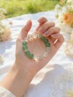Green Aventurine & Clear Quartz Abundance Bracelet DH222 - 图片 3