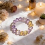 Amethyst & Citrine Intuition & Abundance Bracelet