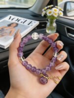 Full product name: Lavender Amethyst Crystal Bracelet DH119 - 图片 2