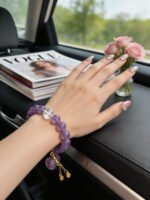 Full product name: Lavender Amethyst Crystal Bracelet DH119 - 图片 3