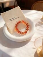 Red Rutilated Quartz & Sunstone Vitality & Abundance Bracelet - 图片 4