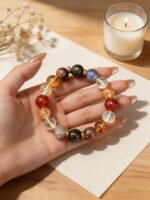 Citrine & Red Agate Abundance & Grounding Bracelet DH251 - 图片 3