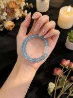 Aquamarine & Clear Quartz Calm Communication Bracelet - 图片 3