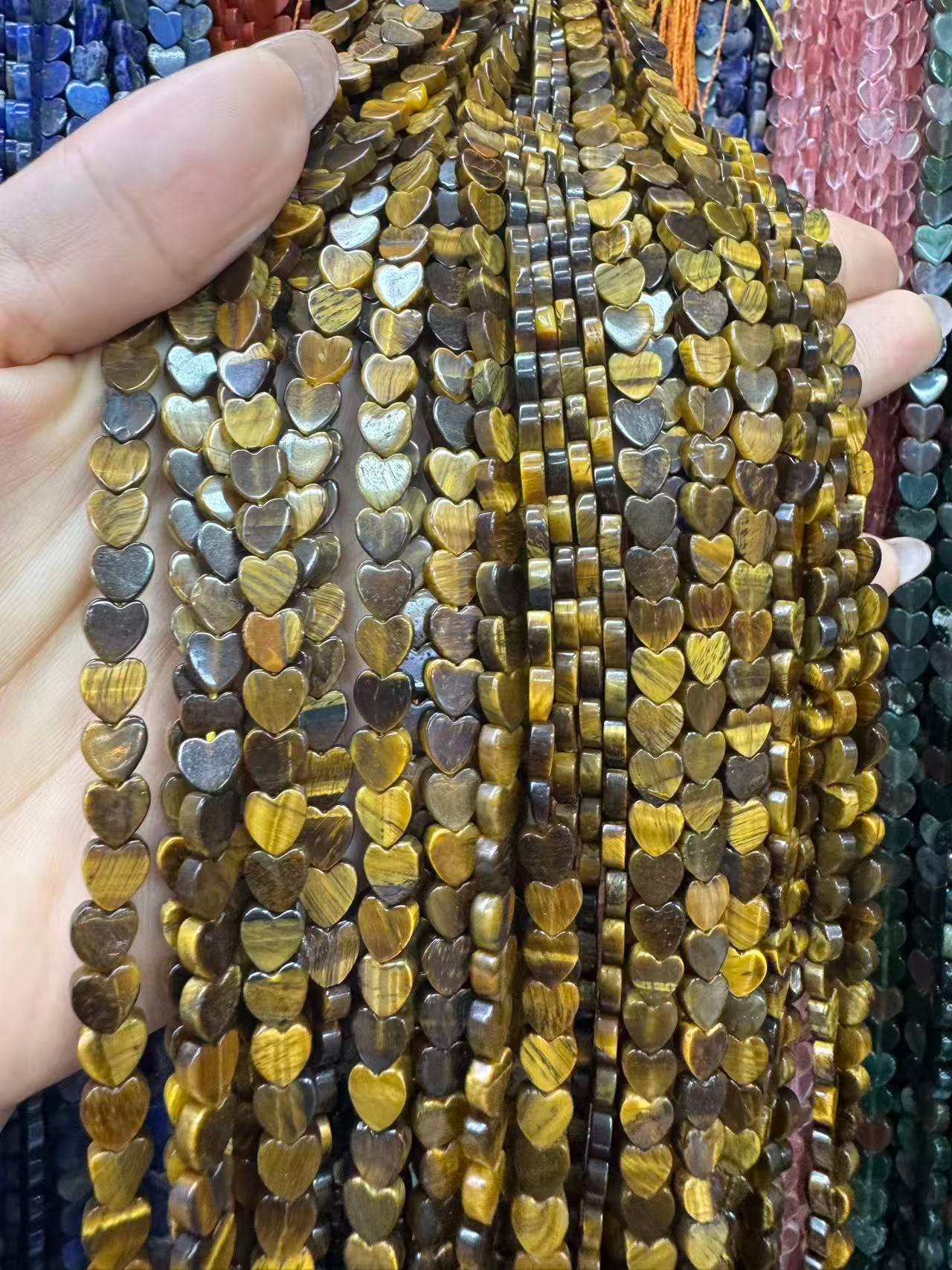 微信图片_2026-06-27_153445_786 Yellow Tiger Eye ( Heart-shaped) - 图片 1