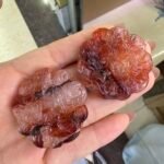 Red Rutilated Phantom  Crystal Pendant