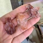 Red Rutilated Phantom  Crystal Pendant