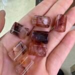 Red Rutilated Phantom  Crystal Pendant